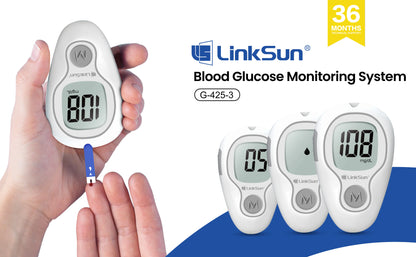 Blood Sugar Monitor With Test Strips