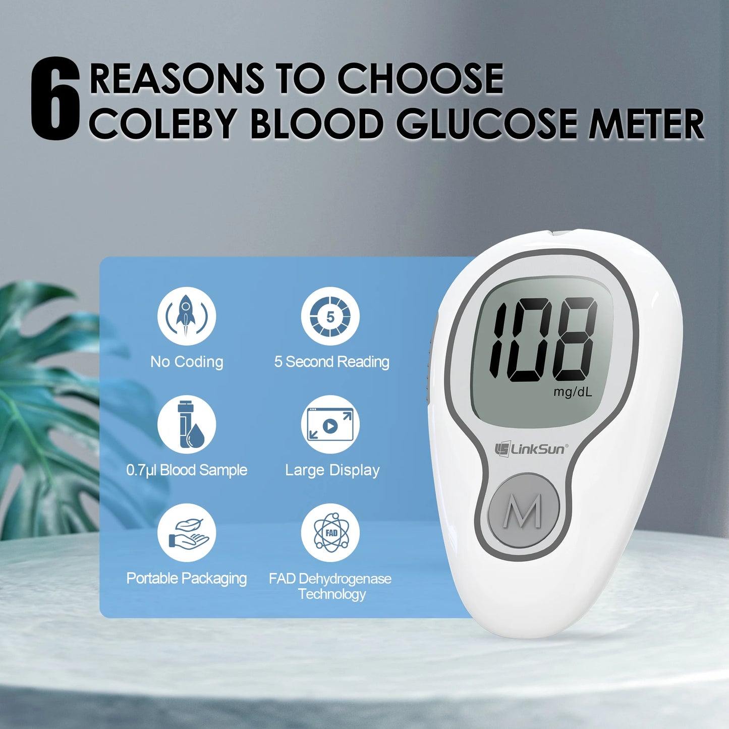 Blood Sugar Monitor With Test Strips