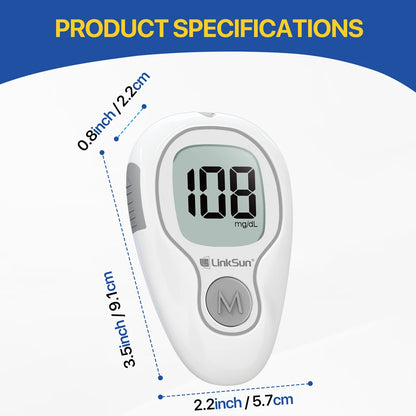 Blood Sugar Monitor With Test Strips