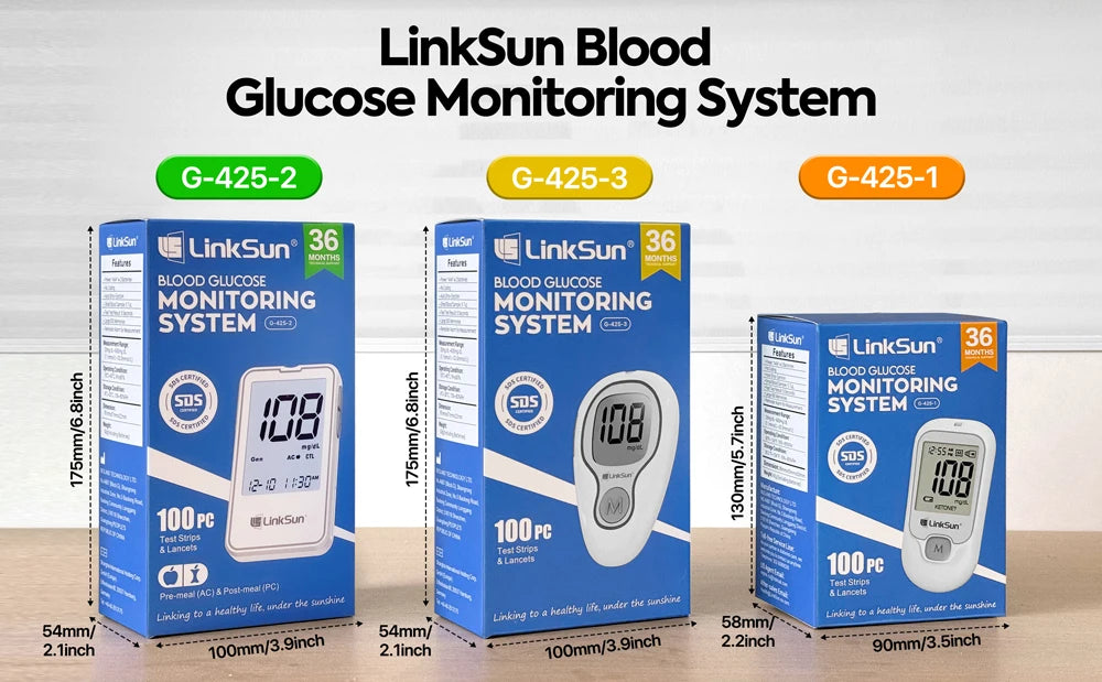Blood Sugar Monitor With Test Strips