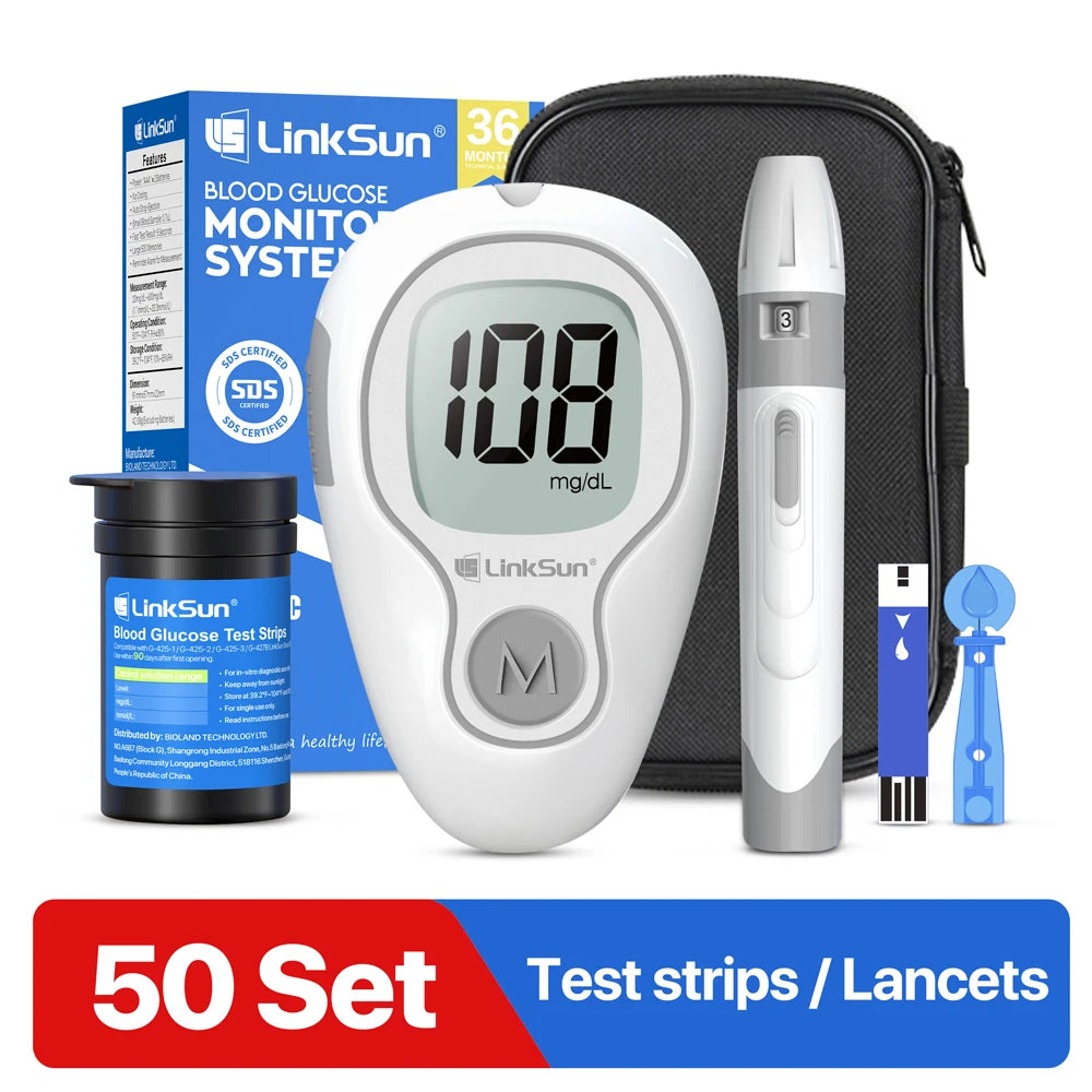 Blood Sugar Monitor With Test Strips