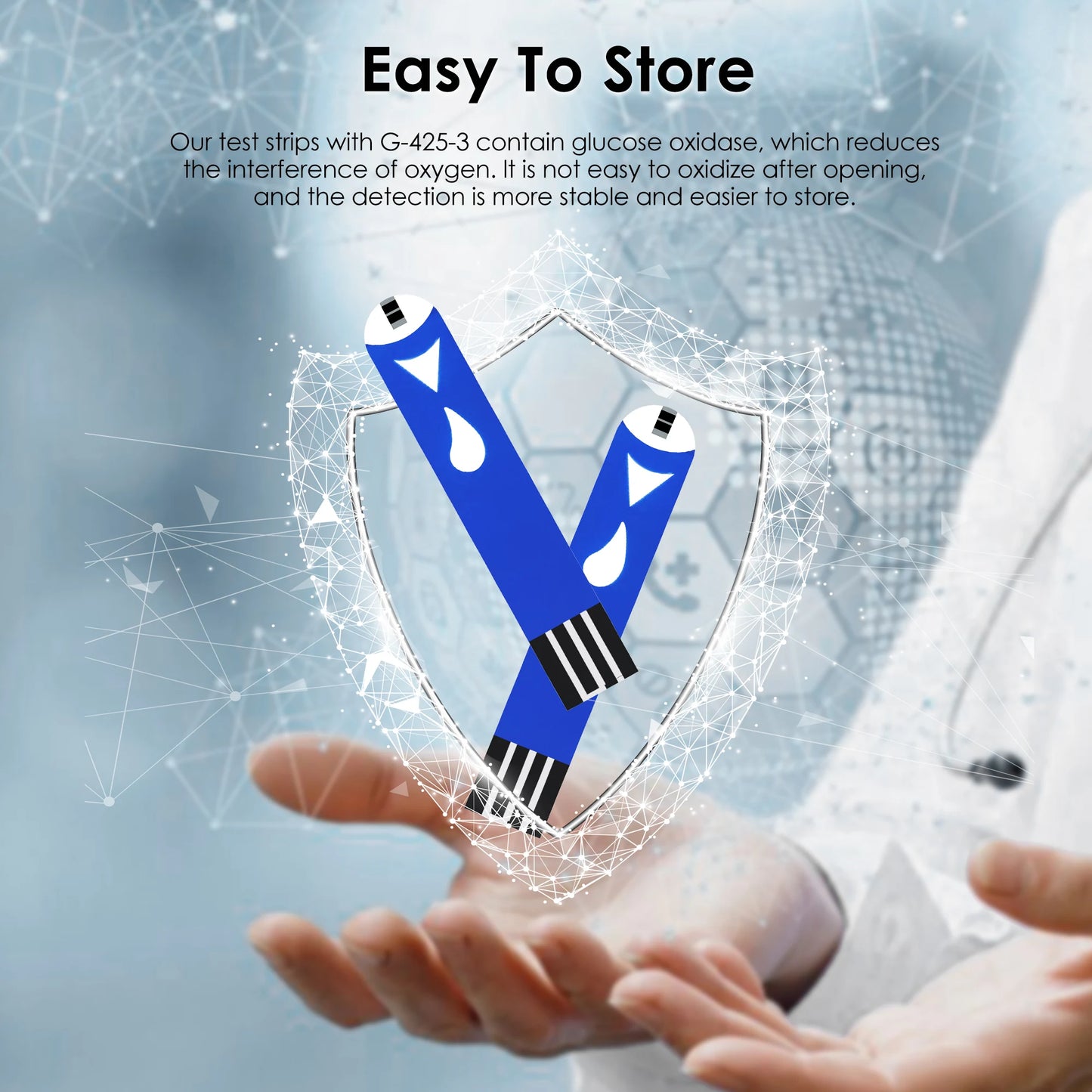 Blood Sugar Monitor With Test Strips