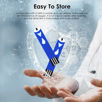 Blood Sugar Monitor With Test Strips