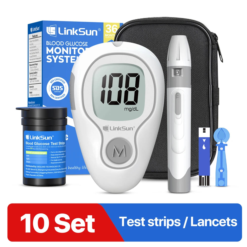 Blood Sugar Monitor With Test Strips