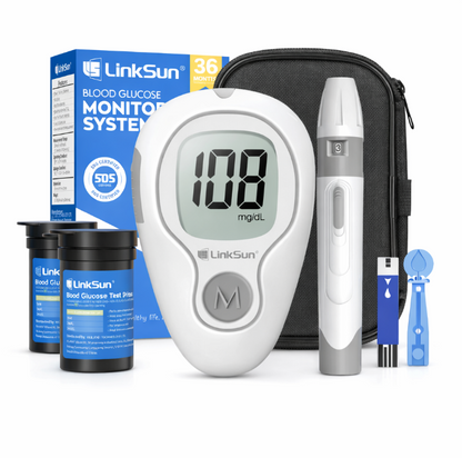 Blood Sugar Monitor With Test Strips